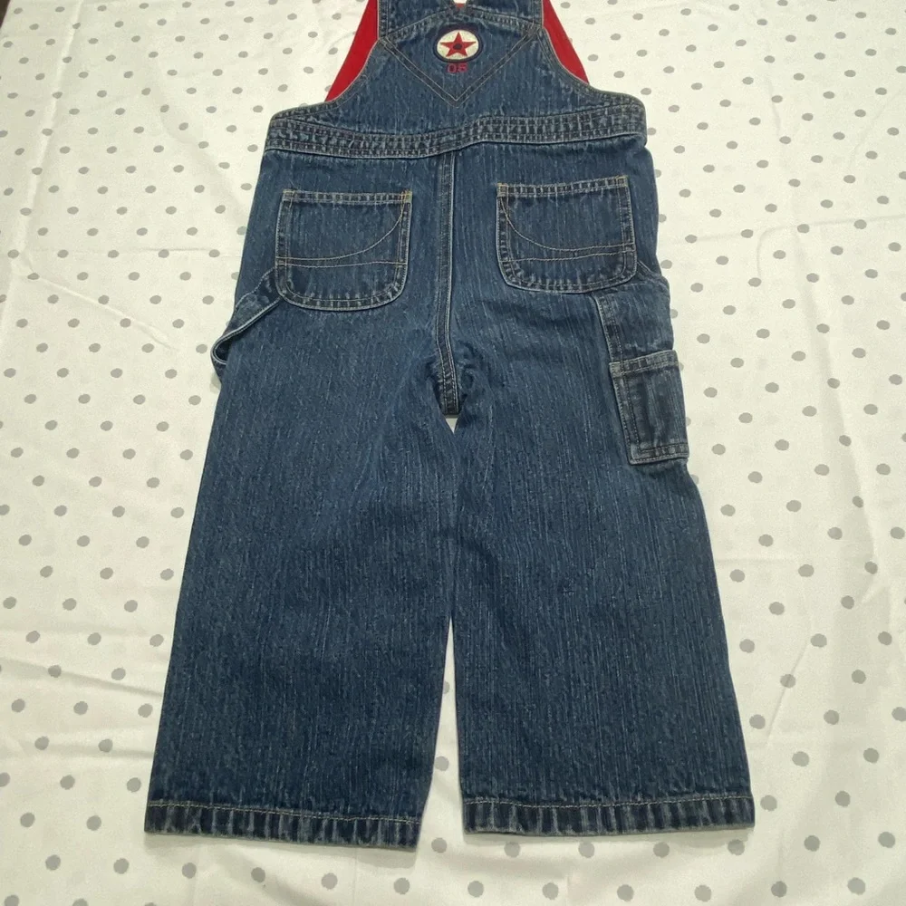 Gymboree Vintage Overalls Boys 2T  Blue Denim‎ Toddler